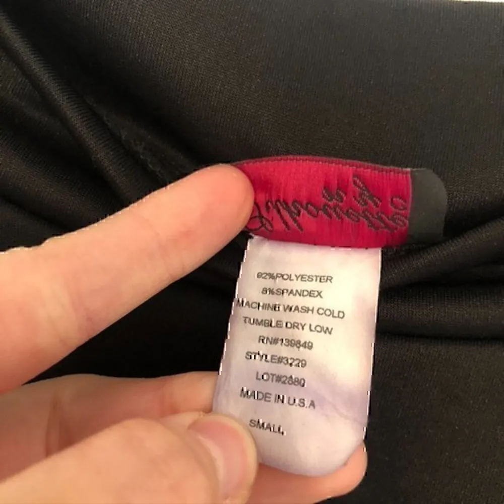 SILHOUETTE NYC Solid Black Pull On Mesh Stripe Midi A - Image 5