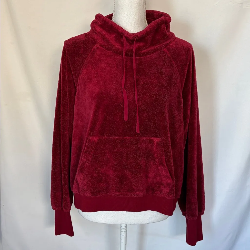 Anthropologie Sunday in Brooklyn Mairead fuzzy fleece velour pullover size M - Image 4