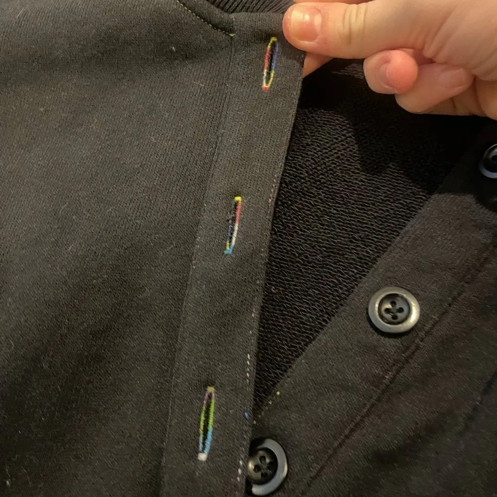 Something Navy black Esmeralda Ruffle Jumpsuit size Small - Image 7