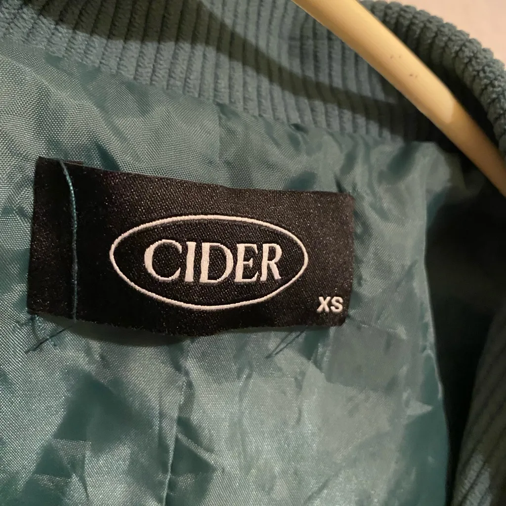 Cider  Women's Teal Corduroy Blazer - Image 3