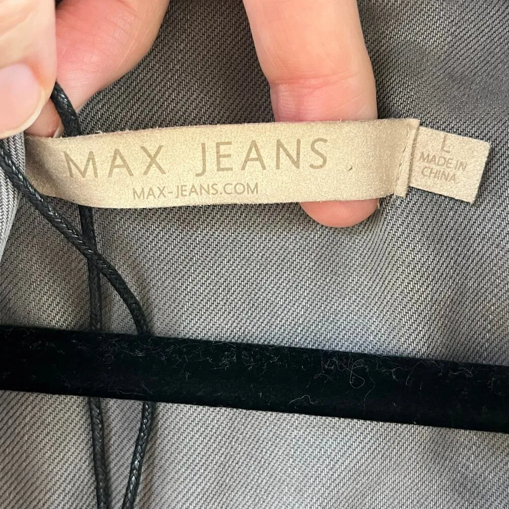 Max Jeans Women's 100% Tencel Open Sleeveless Jacket Taupe Size L. NEW - Image 7