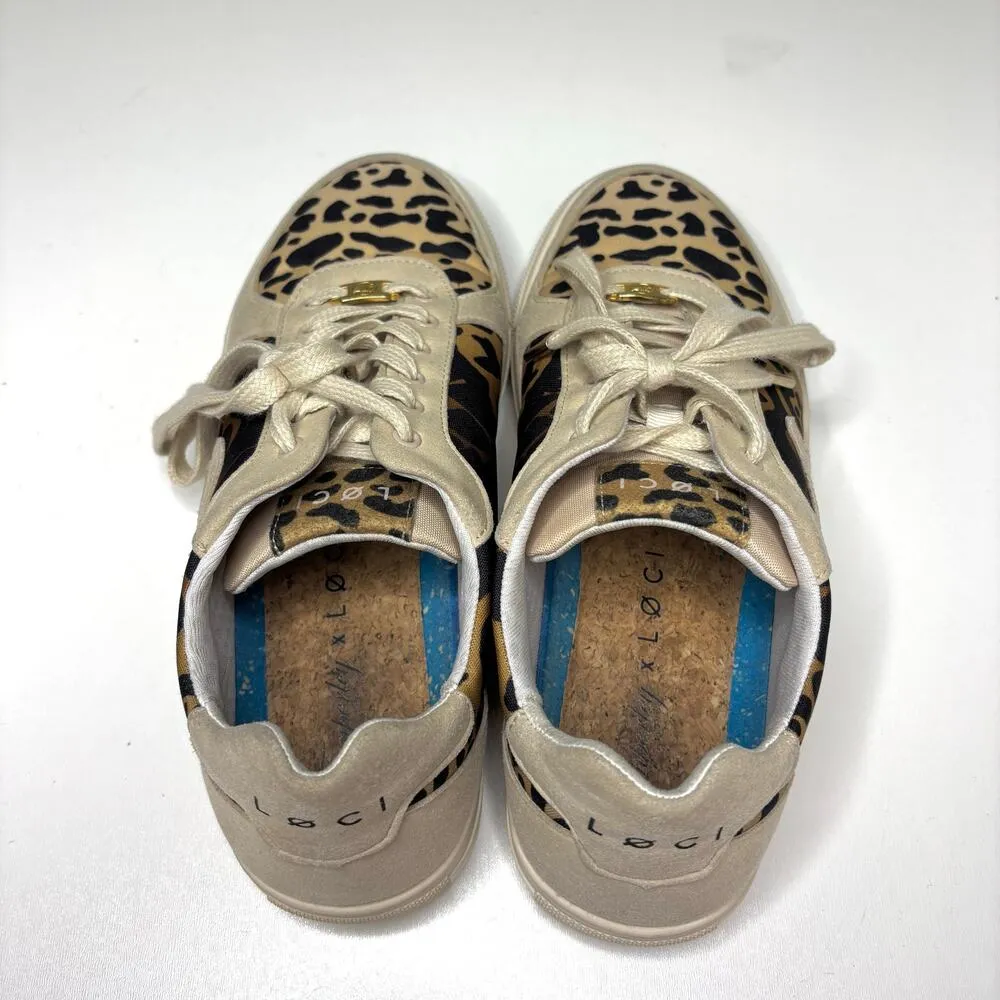 Loci Temperley Seven Cheetah Print Low Suede Sneaker 39 Brown Size 8 - Image 10