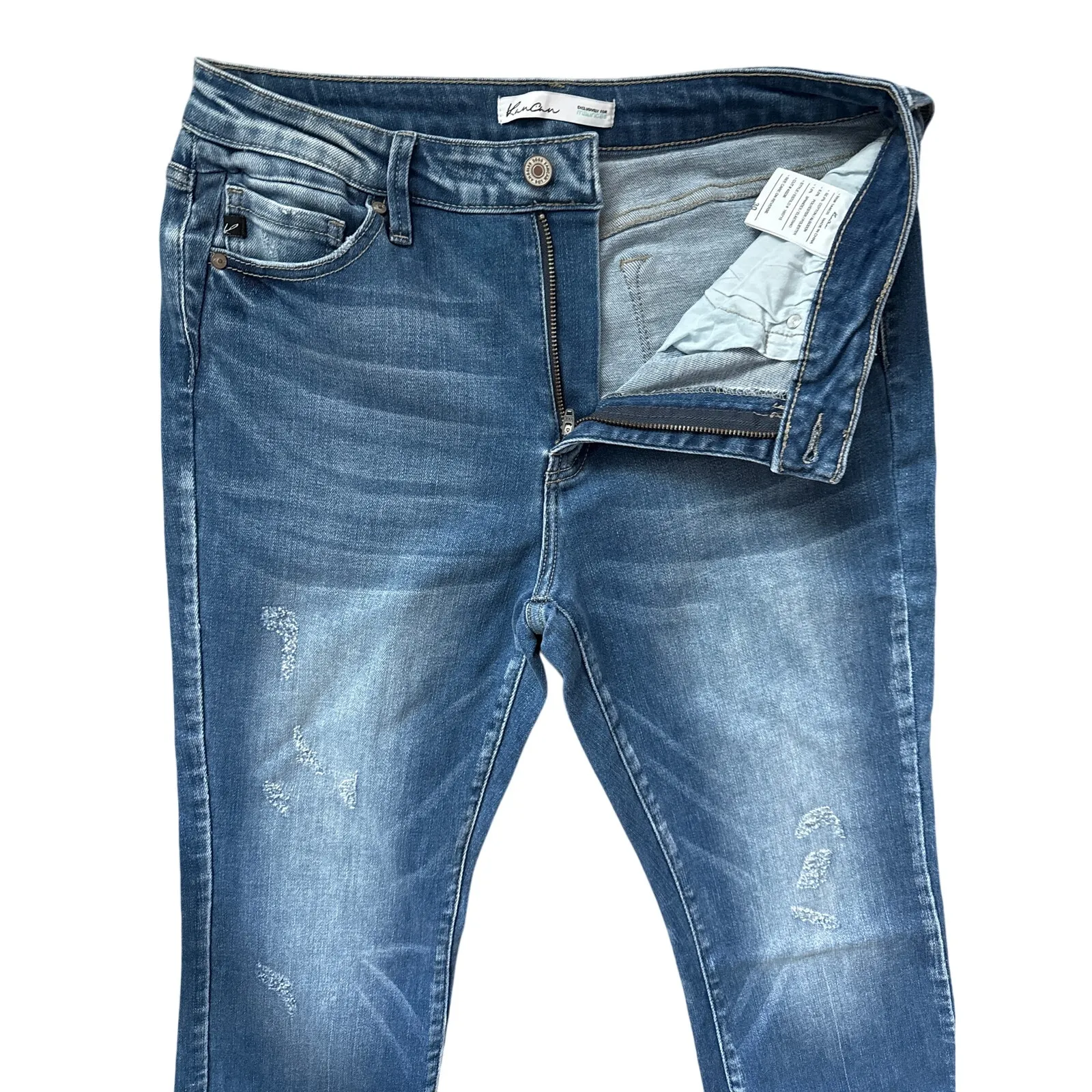 KanCan Bootcut High Rise Jeans Light Blue Size 30 - Image 7