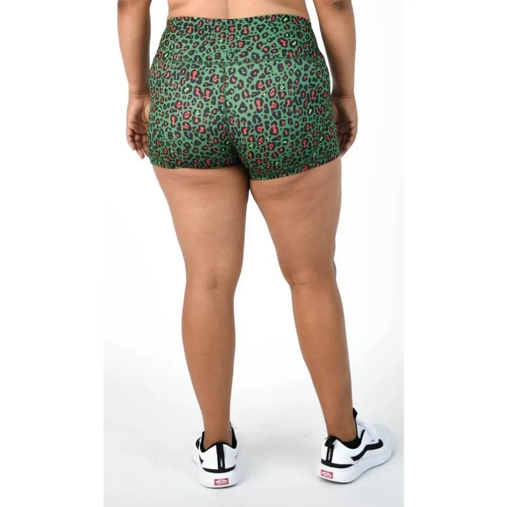 FLEO Mean One Shorts (Apex Contour) new without tags size small red green black - Image 9