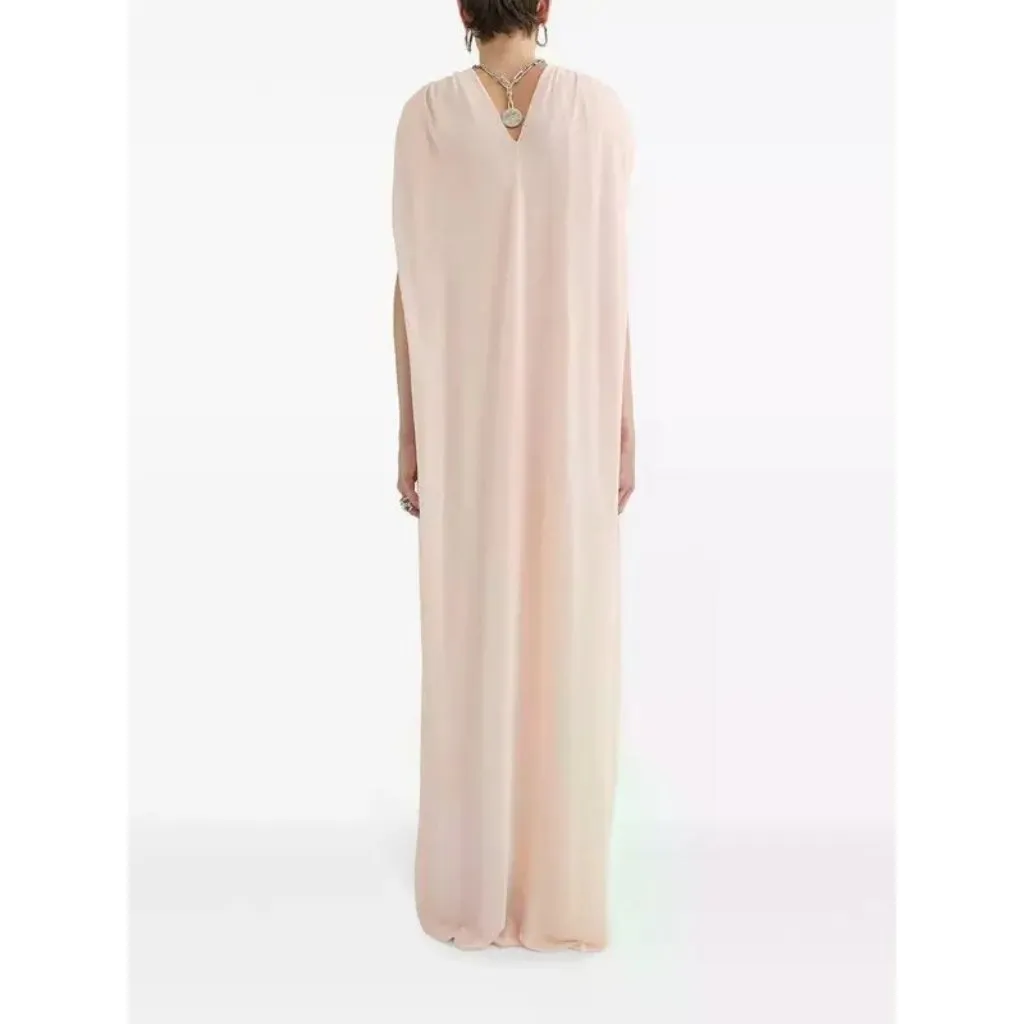 Jil Sander Sleeveless Maxi Dress in Confetti Pink 38 New Womens Formal Gown - Image 14