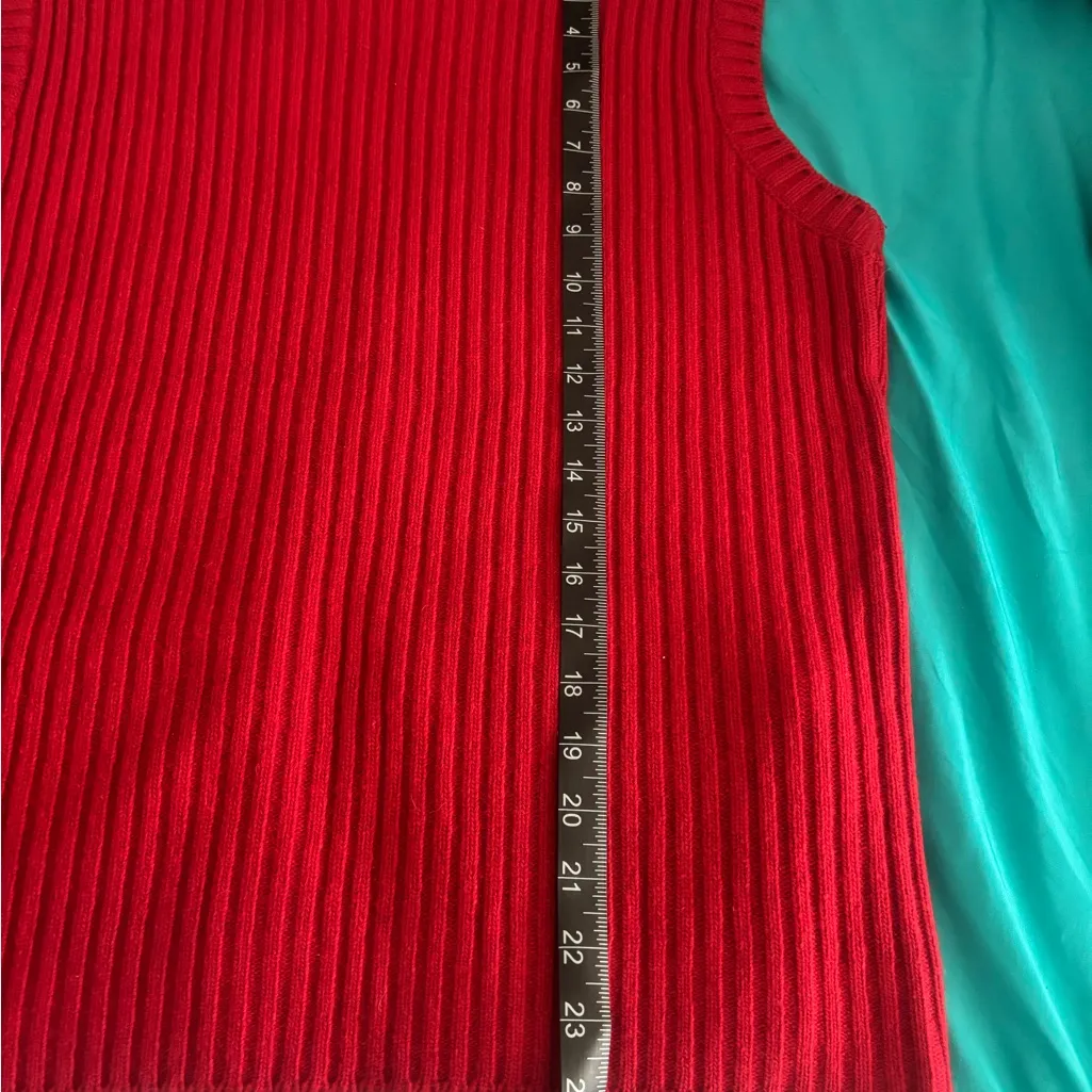 Bikkembergs Red Knit Sweater Size M - Image 10