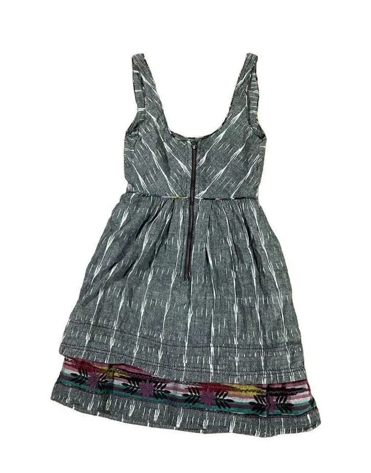 Free People New Romantics WeatherVane Ikat Print Sleeveless Midnight Emb… - Image 4