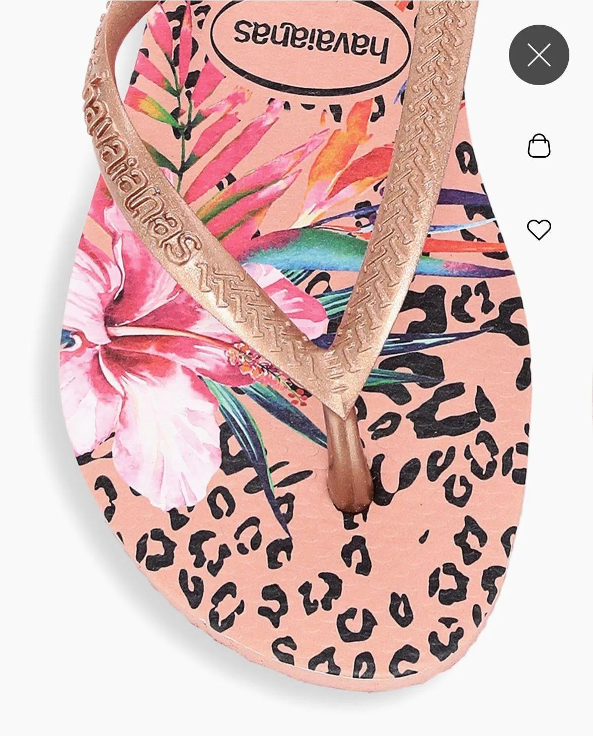 Women's Slim Animal Floral Thong Sandal. Size 9/10. MSRP $30 - Image 4