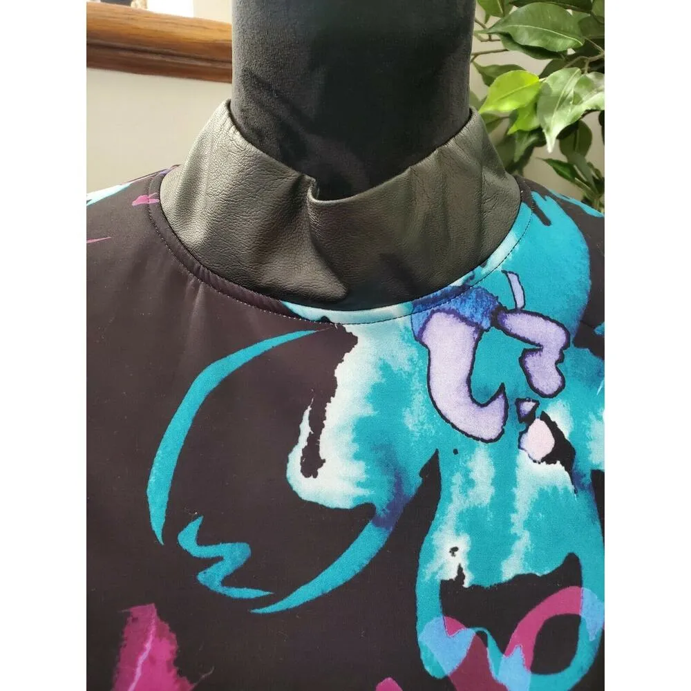 Fashion to Figure Women's Black Floral Polyester Sleeveless Knee Length Dress 3 - Image 5