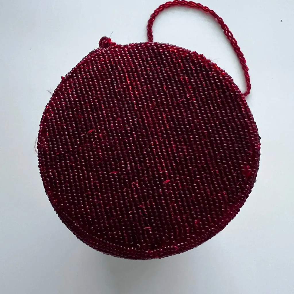 Vintage Red Coca Cola beaded crossbody barrel bag viral rare - Image 8