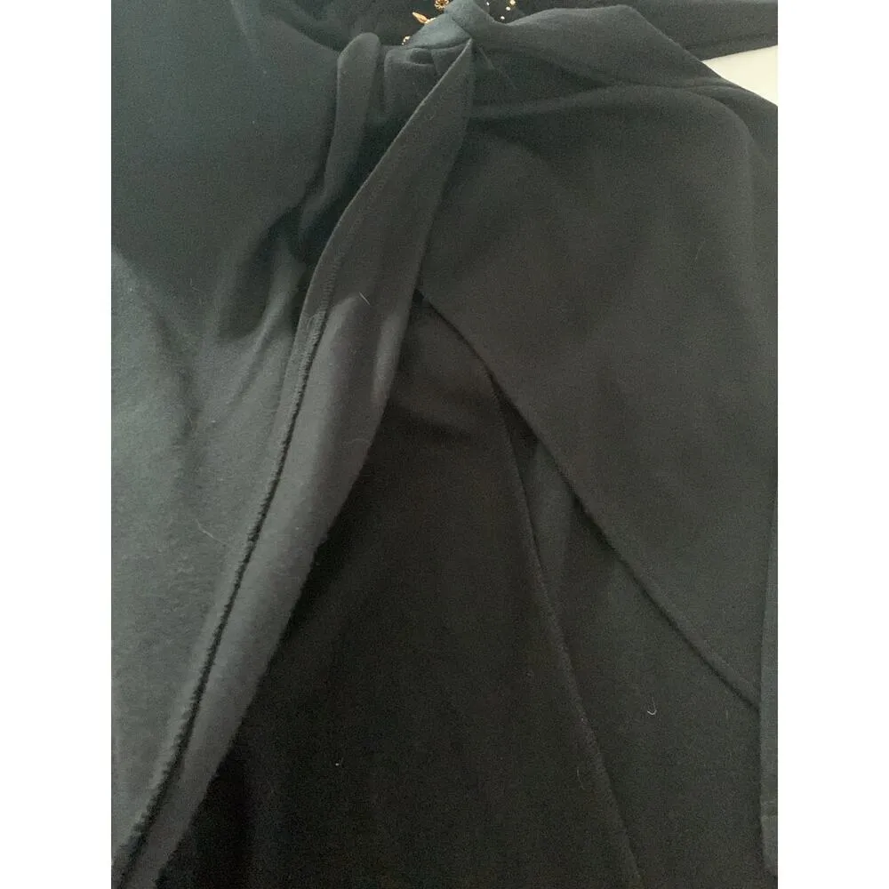 Vintage Paris sports club dress black gold woman’s size 7/8 long sleeve sunburst - Image 10