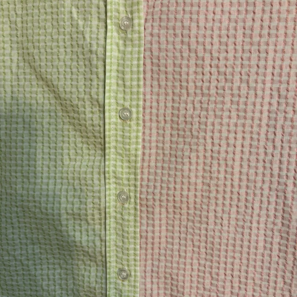 Princess Polly womens Keyra button up shirt pink/green 4 - Image 2