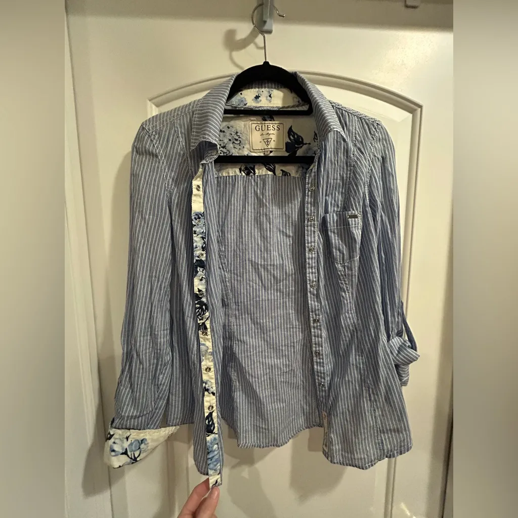 Guess  Striped Button Down Shirt - Image 3