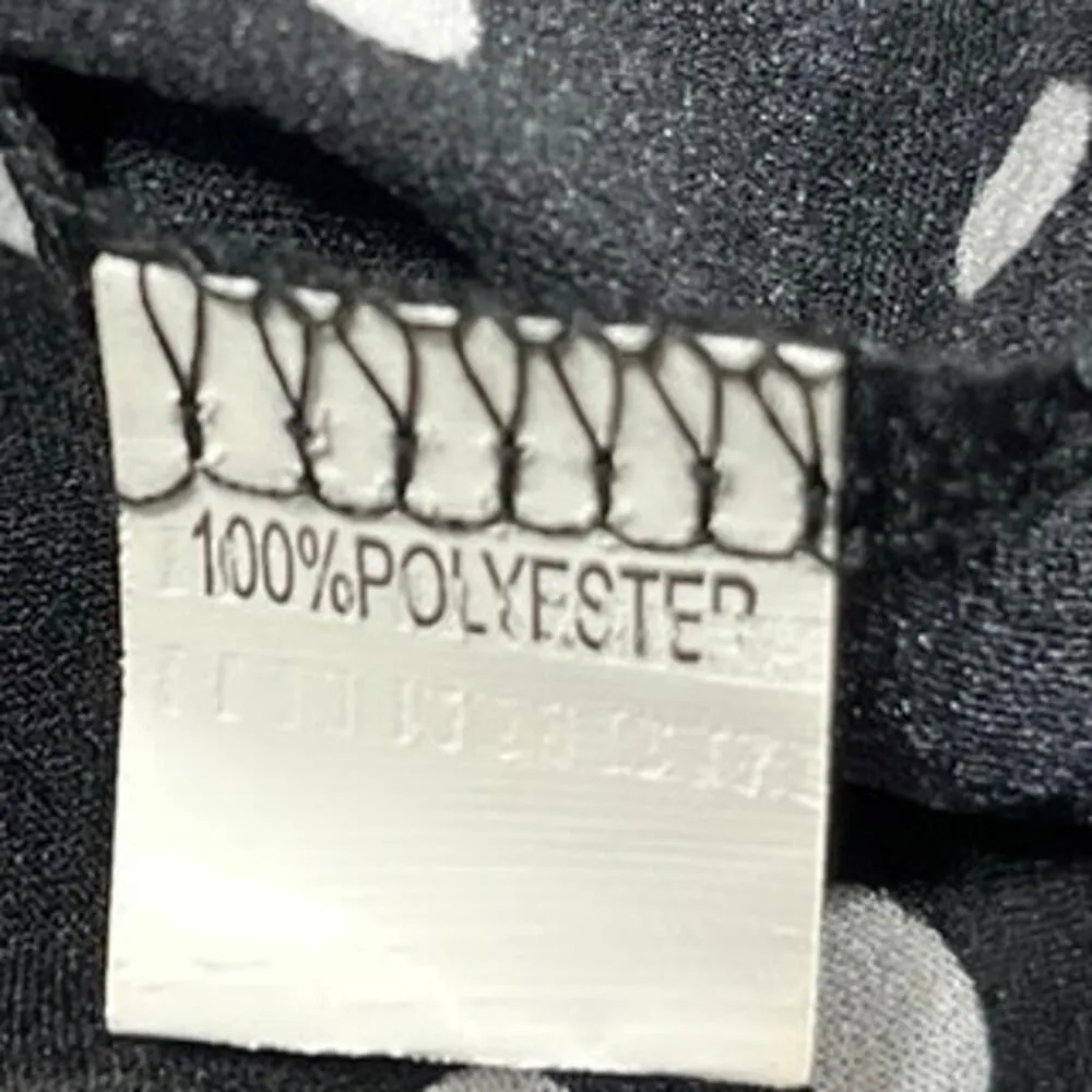 Princess Polly Black White Polka Dots Ruffle Sleeveless Mini Wrap Dress Size 8 - Image 5