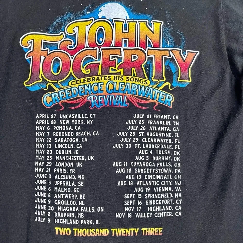 Vintage Graphic John Fogerty CCR Band 2023 Concert T - Image 6