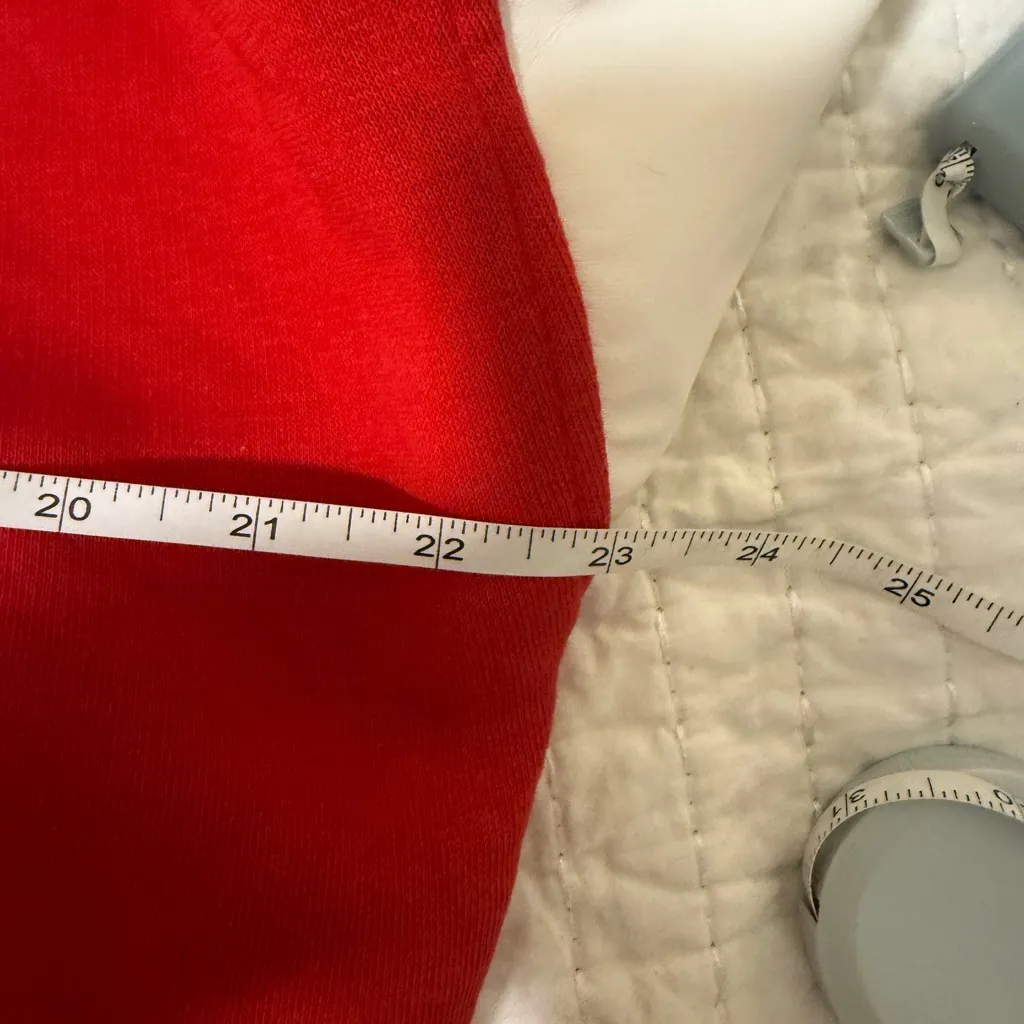 PrettyLittleThing Red Cropped Varsity Jacket XL - Image 7