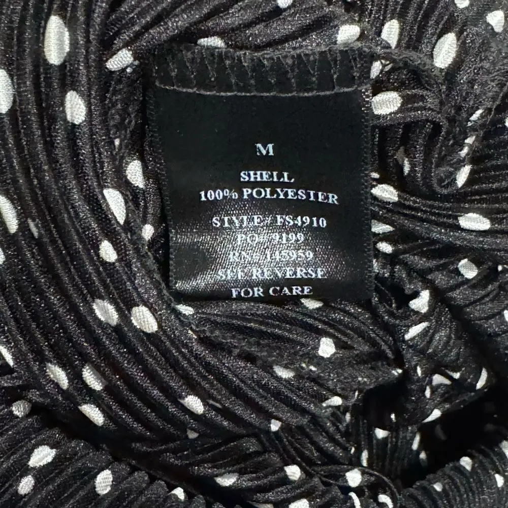 Dress Forum Dot Print Pleated Midi Skirt Women’s Medium - Image 4