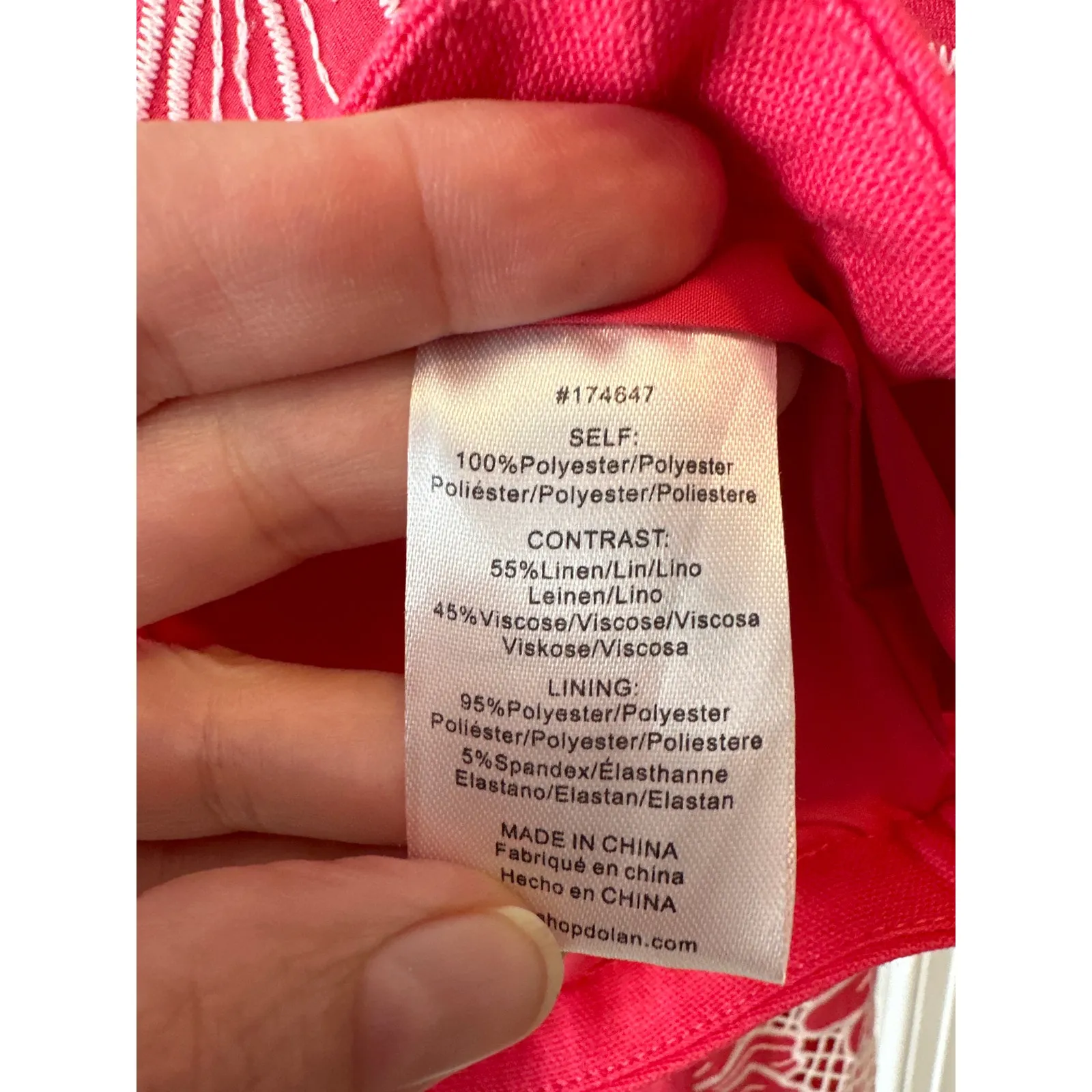 Anthropologie NWT Dolan Pink & White Linen Cutwork Jacket Size M - Image 9