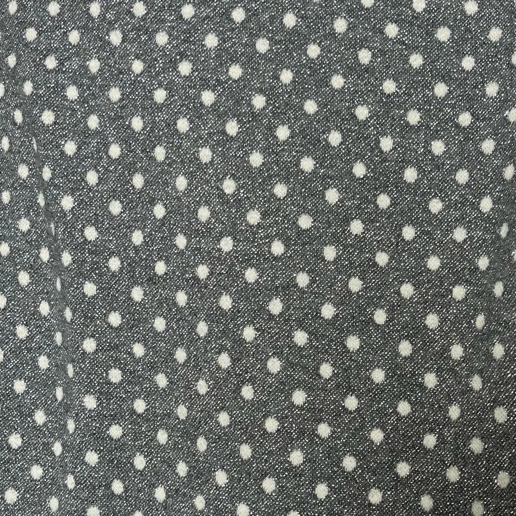 Talbots Metallic Polka Dot Long Sleeve Festive Holiday Top Women Size Petite S - Image 3