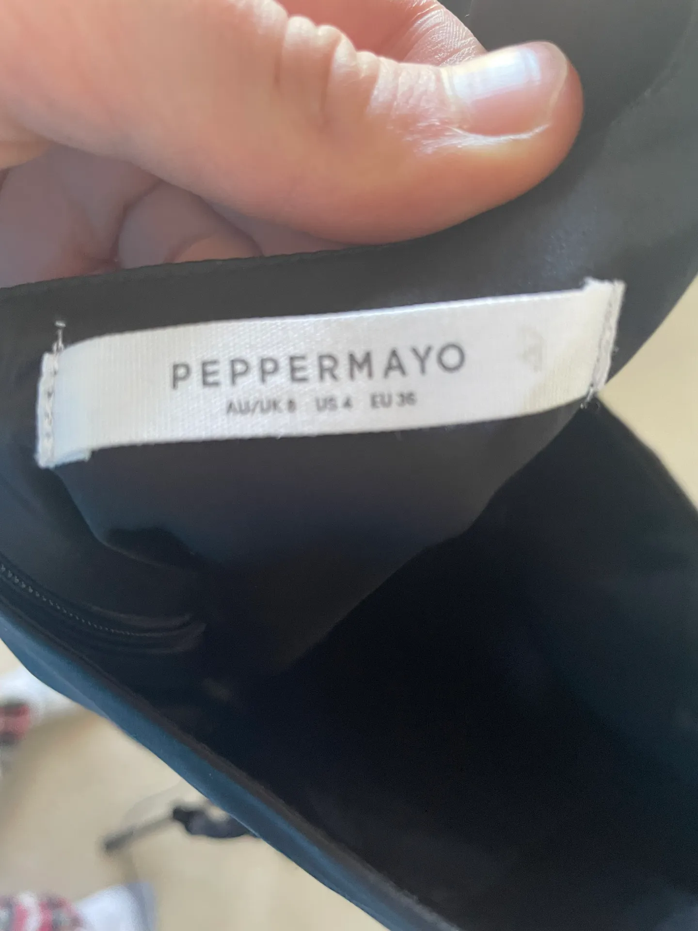 Black Cocktail Dress Size 4 - Image 6