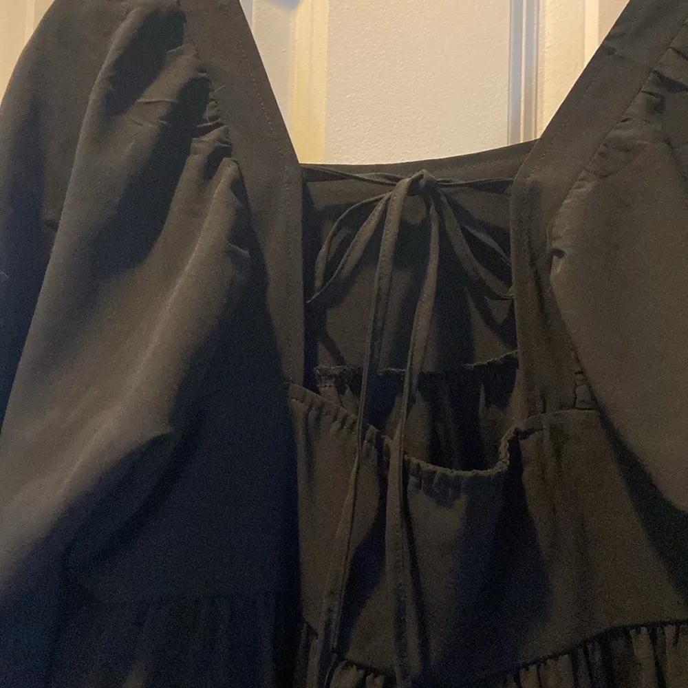 Babydoll black dress for spring Size M - Image 5