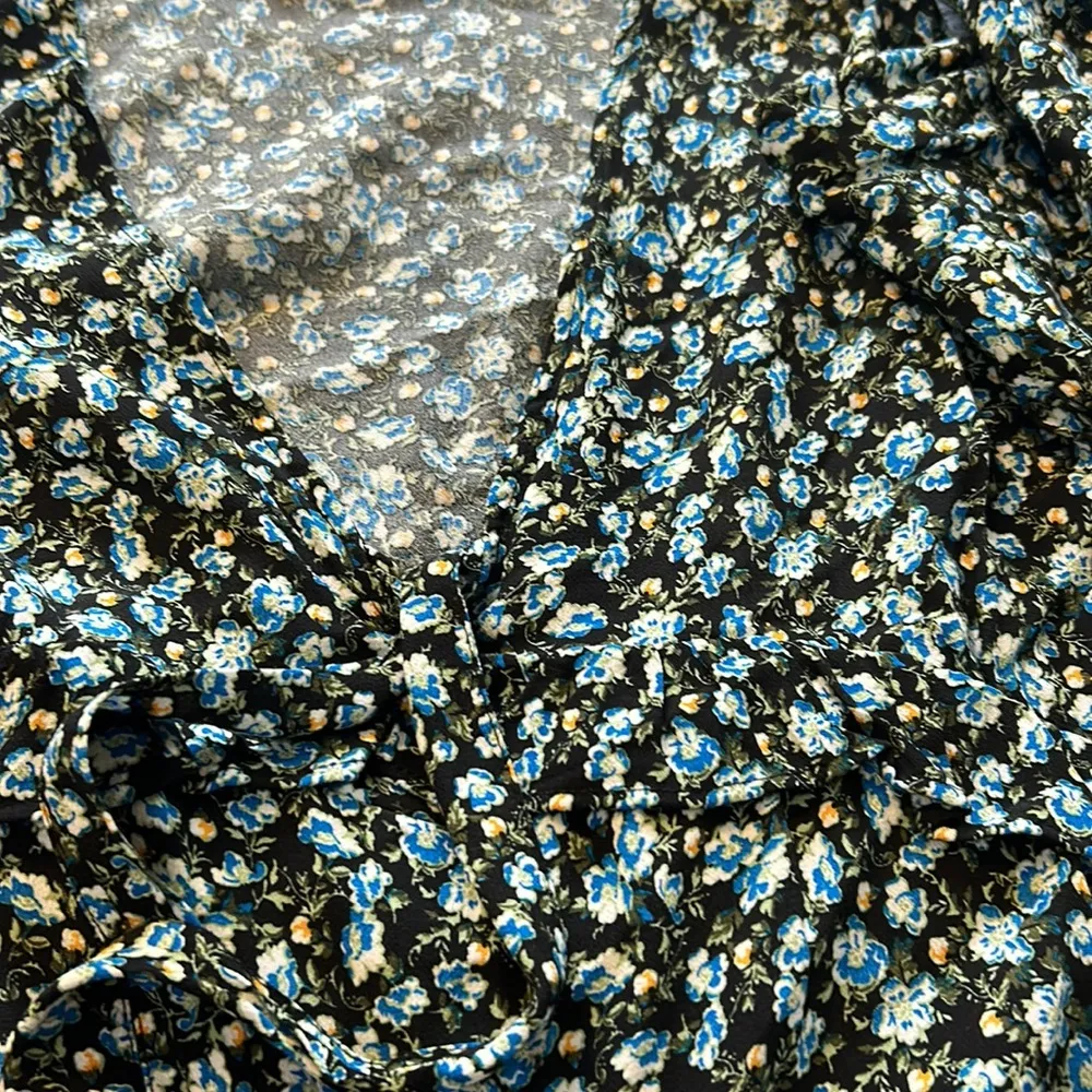 Zara floral long sleeve midi dress - Image 5