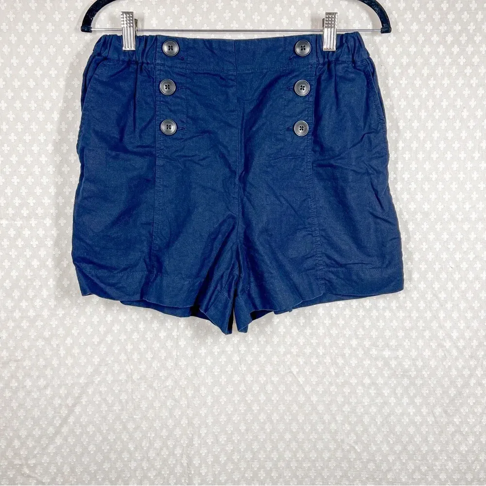 Madewell  Dark Blue Pull On High‎ Rise Sailor Shorts - Image 2