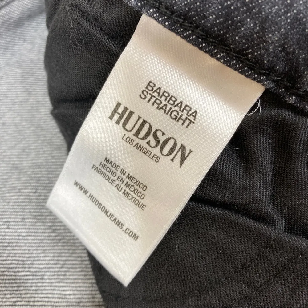 Hudson | Barbara Camouflage High Rise Straight Leg Black Denim Jeans 27 - Image 4