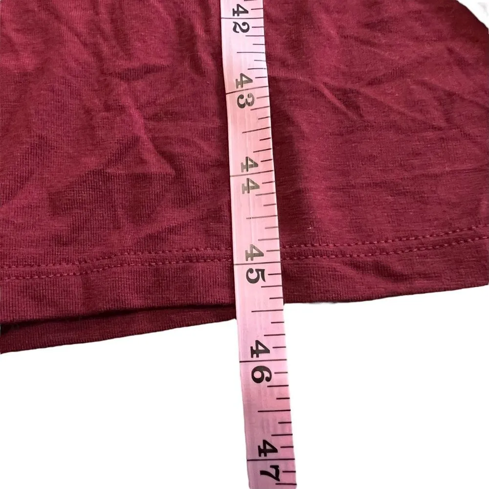 NWT Universal Standard Popover Tie Front Midi Dress 8 Cabernet Burgundy - Image 8