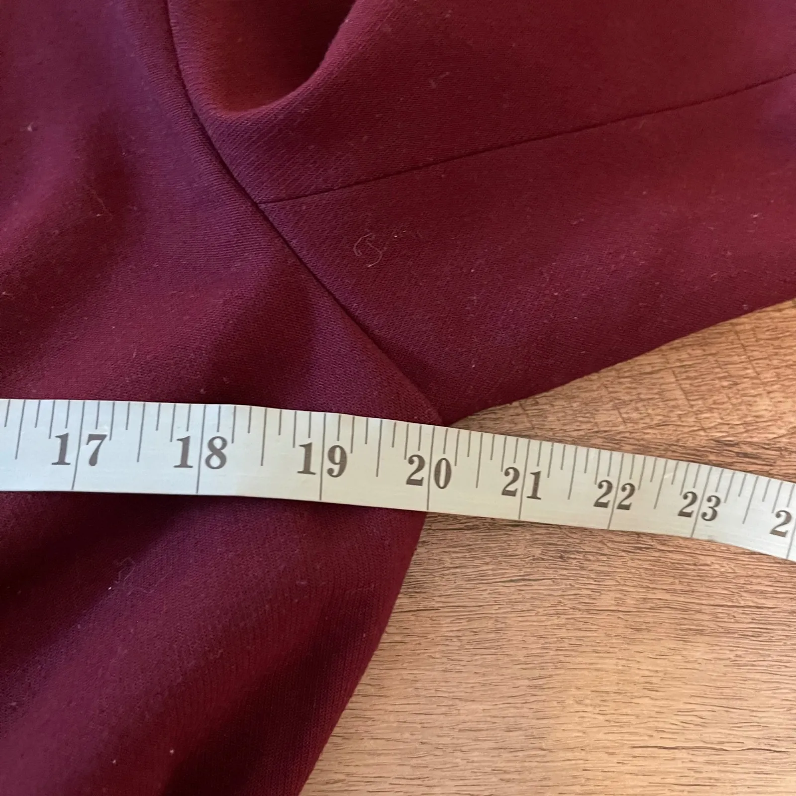 4TH + RECKLESS Tailored Collection Burgundy Blazer Belted Jacket Size US 12 Red - Image 8