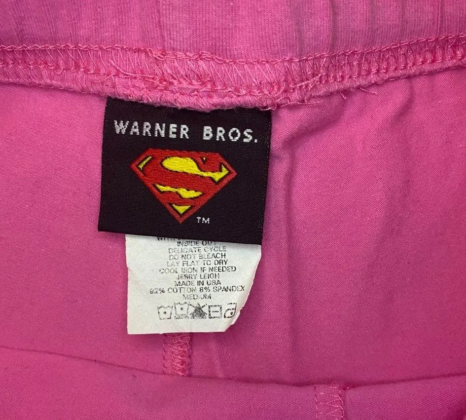 Superman tank and short sleep set Vintage early 2000s M Pink Size M - Image 8
