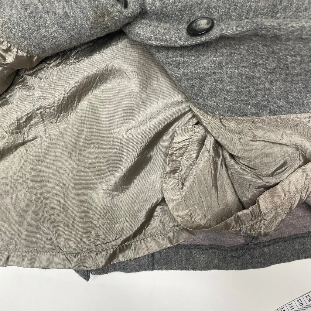 Vtg 60s 70s Bronson of California Gray Wool Tweed Blazer Jacket 13/14 Preppy - Image 7