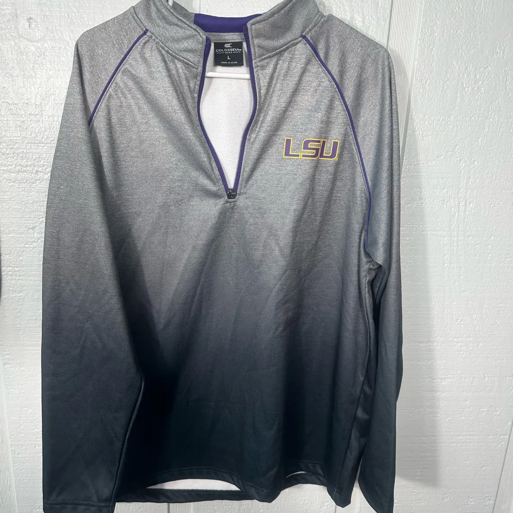 Colosseum LSU 1/4 Zip Sweatshirt Size Large NWOT - Image 3
