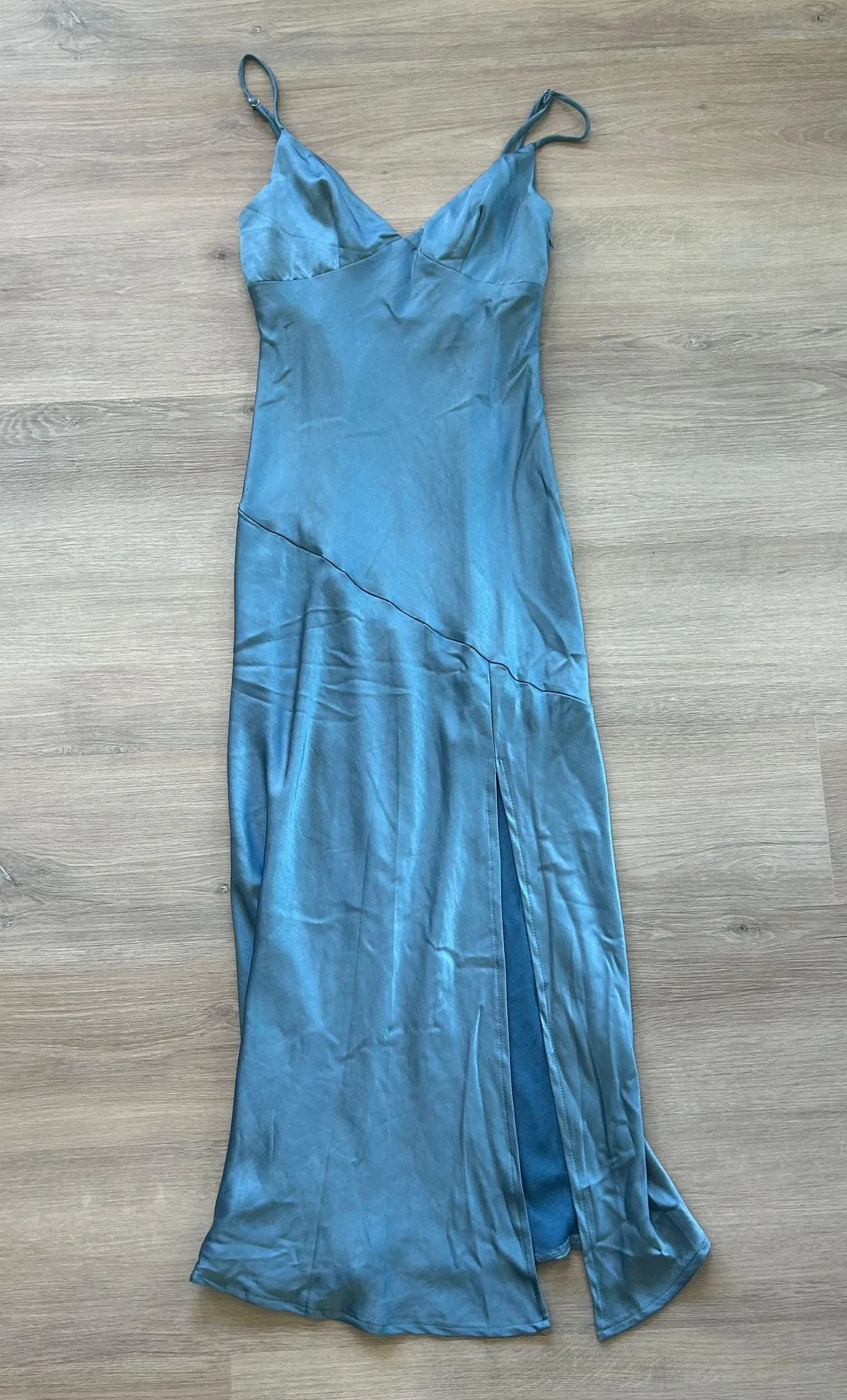 Downtown Cami Strap Front Split Midi Dress - Image 5