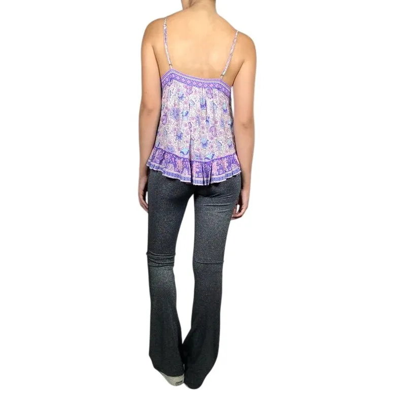 Spell & the Gypsy‎ Collective Button Front Floral Printed Sleeveless Top Size S - Image 11