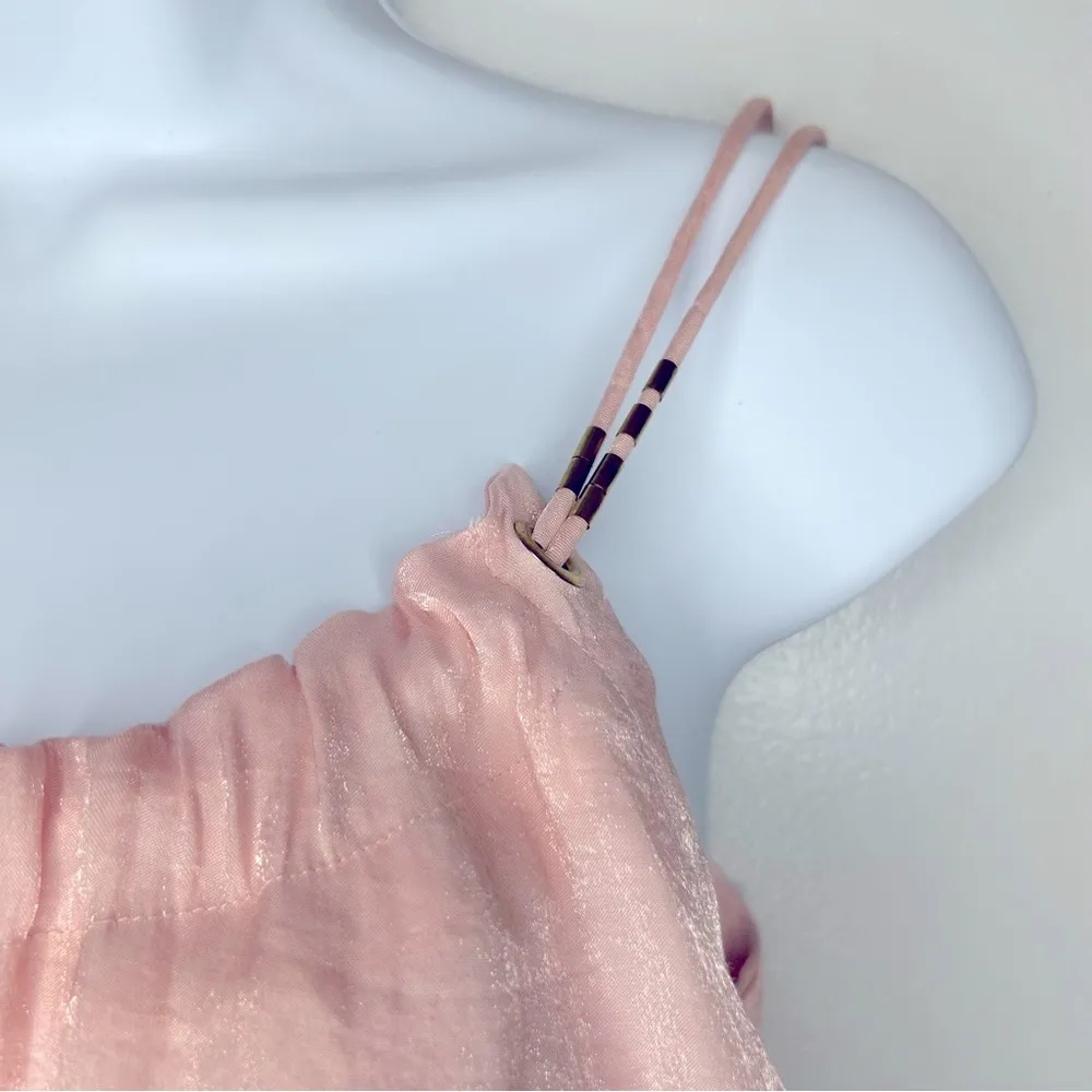 Anthropologie Floreat Pink Shimmery Glistened Tank Top Size S - Image 7