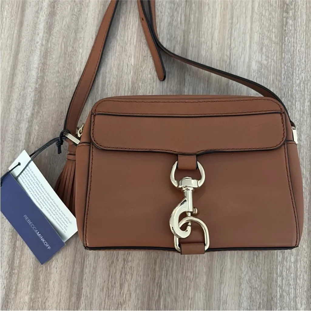 NWT Rebecca Minkoff MAB Camera Bag Crossbody in Almond Brown Handbag Purse New - Image 3