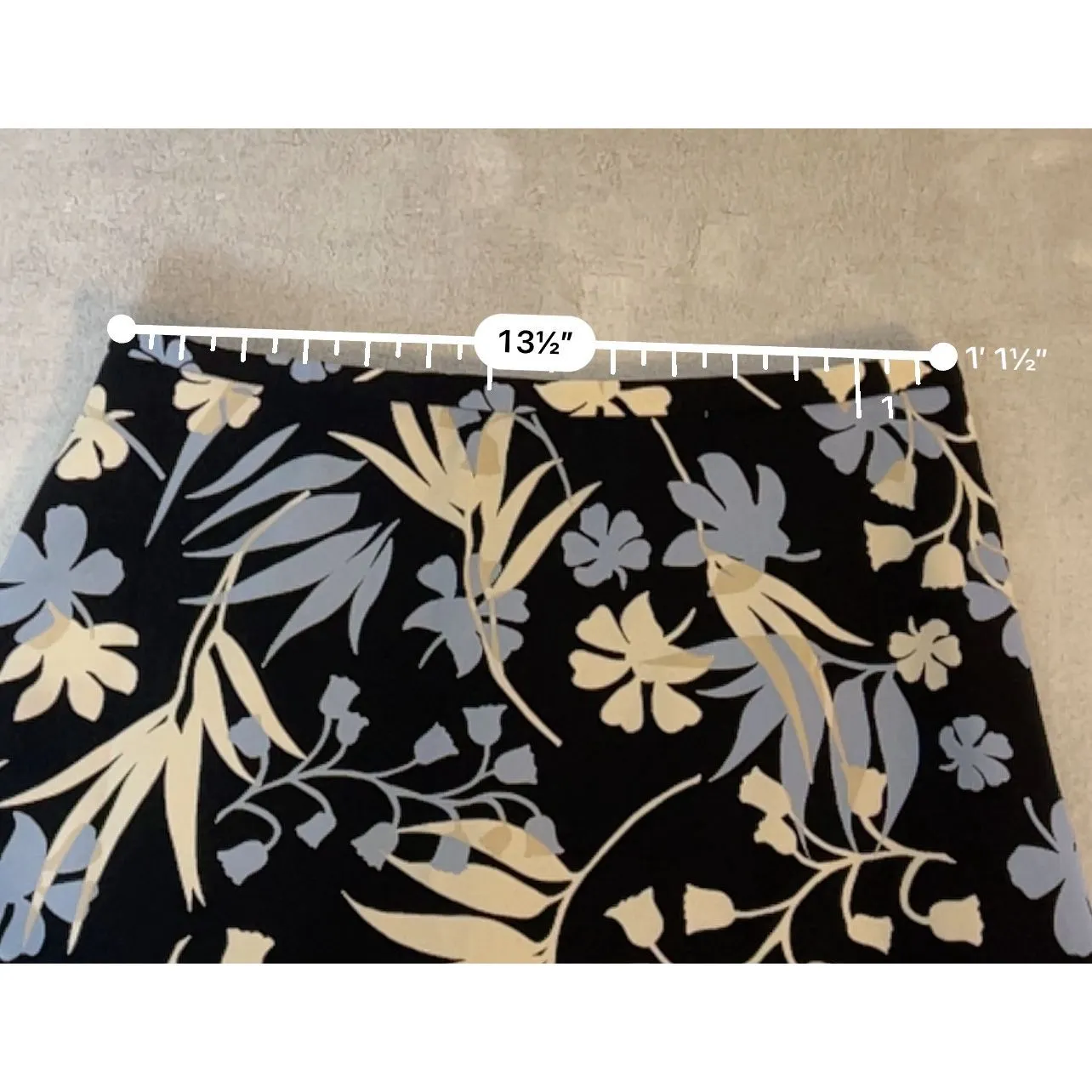 Women’s Vintage MIDI Knee Length Floral Chiffon Skirt 10P - Image 5