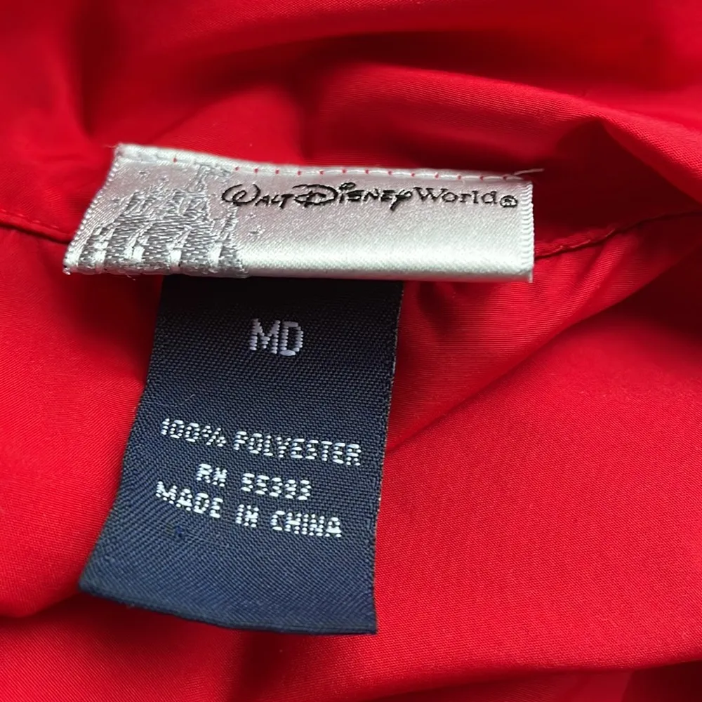 🥺❤️ The Cutest Walt Disney World Resort Vintage Red Pull Over Windbreaker - Image 10