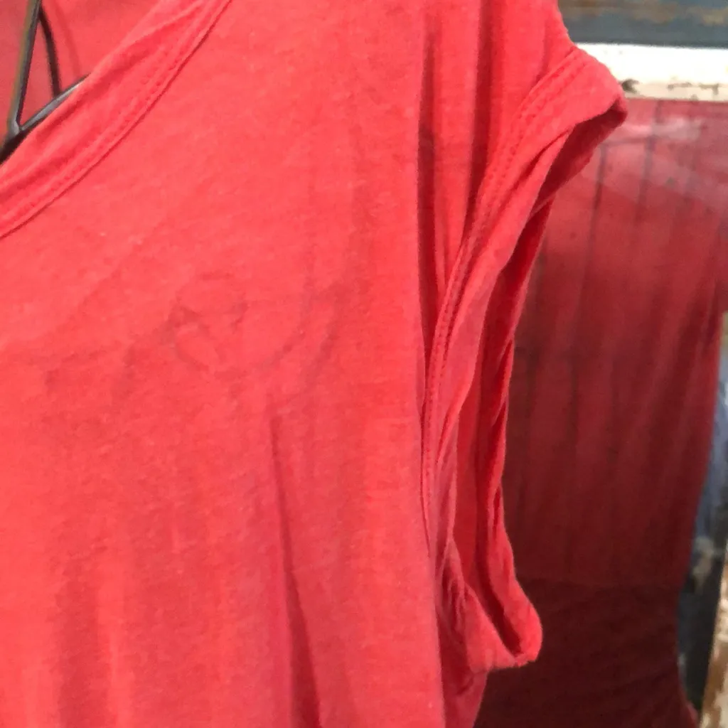 James perse dress with shirt sleeve and rousched bottom - Image 3