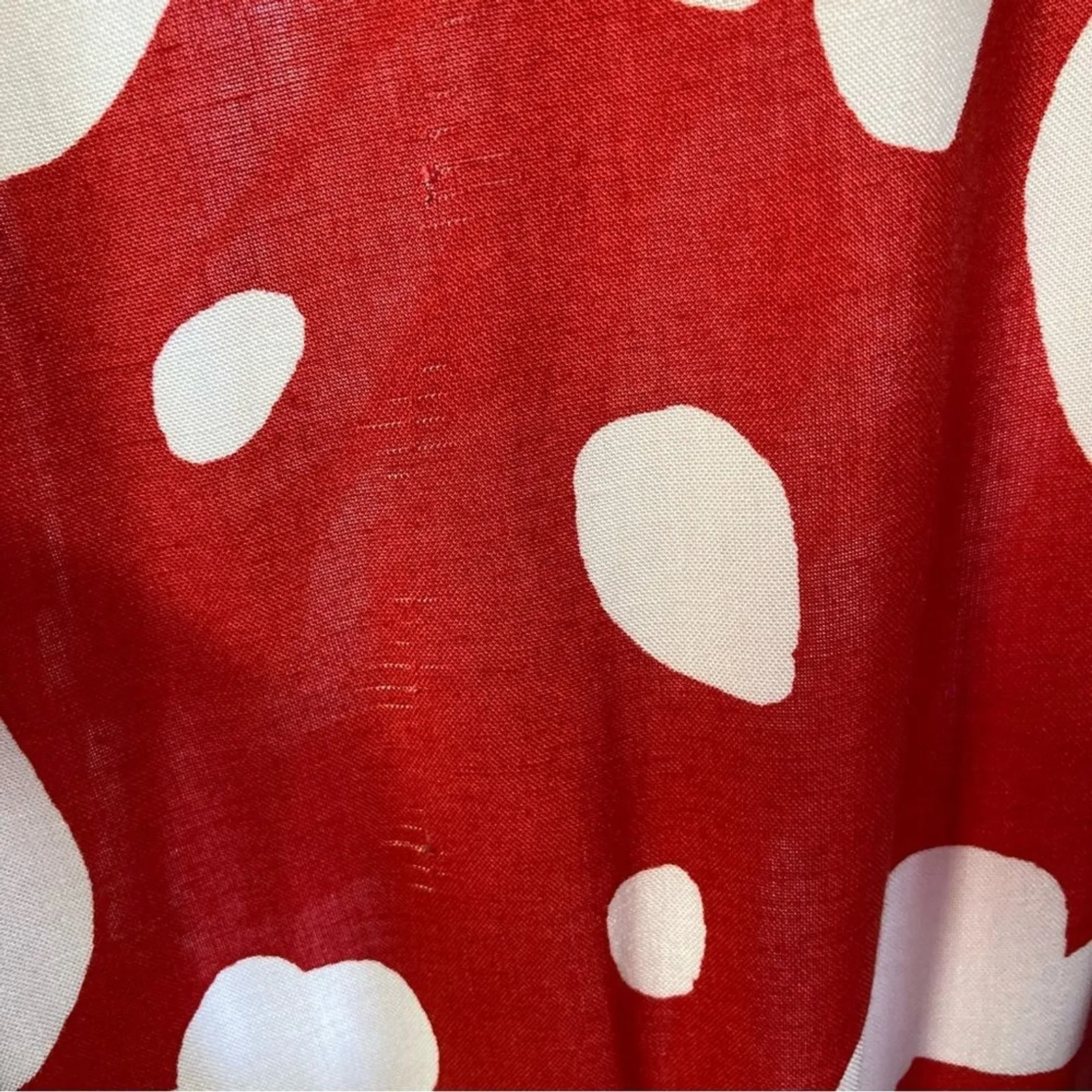 Eloquii Dress New Plus Sz 22 Bold Floral Short Sleeve Red Asymmetrical Hem - Image 6