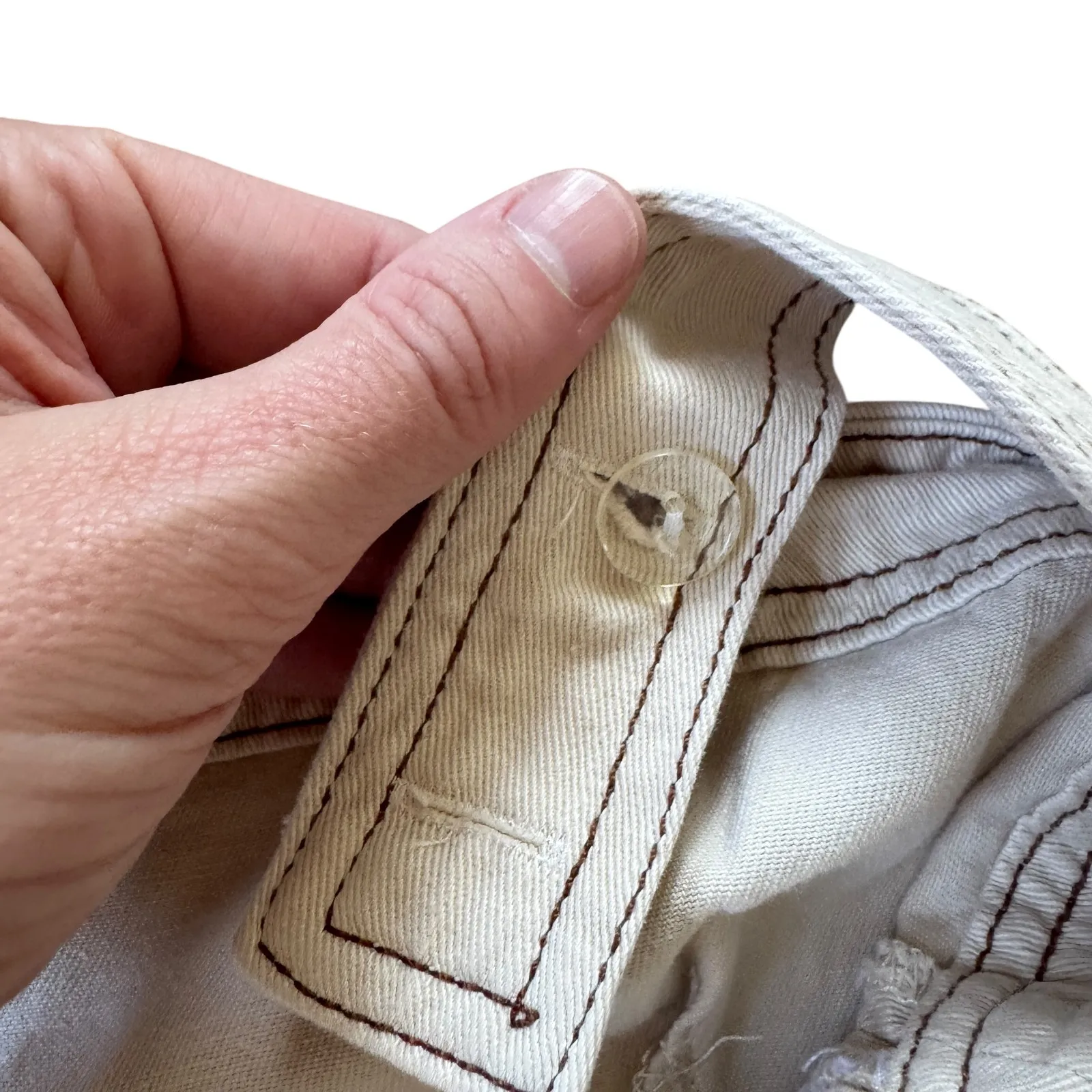 Reformation Ren Twill Jumpsuit Almond - Image 8