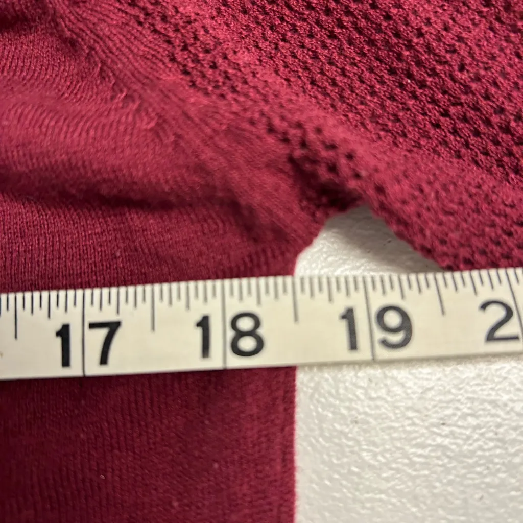 Ruby Moon Maroon Henley Long Sleeve Top - Image 5