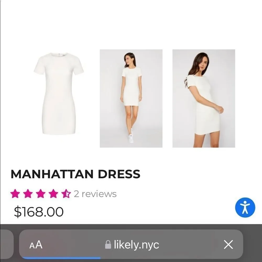 LIKELY Manhattan Dress Ivory Size 12 - Image 4