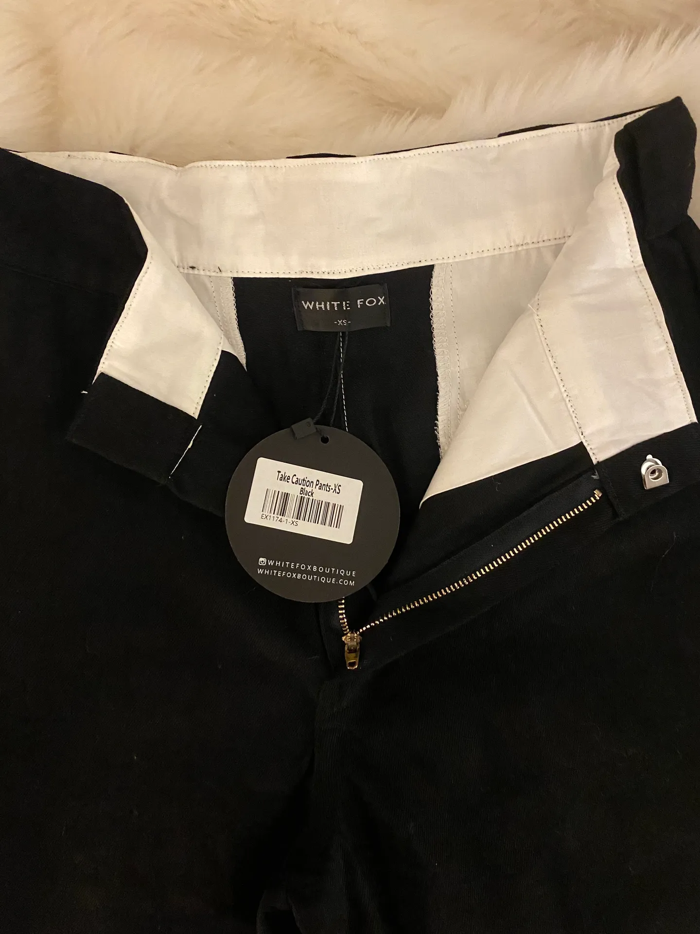 White Fox Boutique Take Caution Pants - Image 2