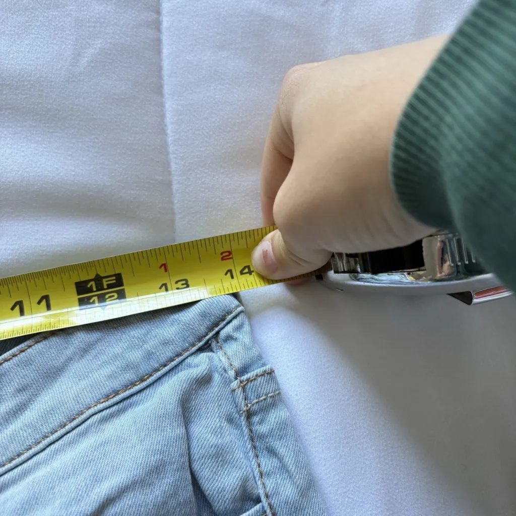 ANA Denim Jean Shorts Womens Size 4 Rolled Cuff Stretch Light Wash Summer - Image 3