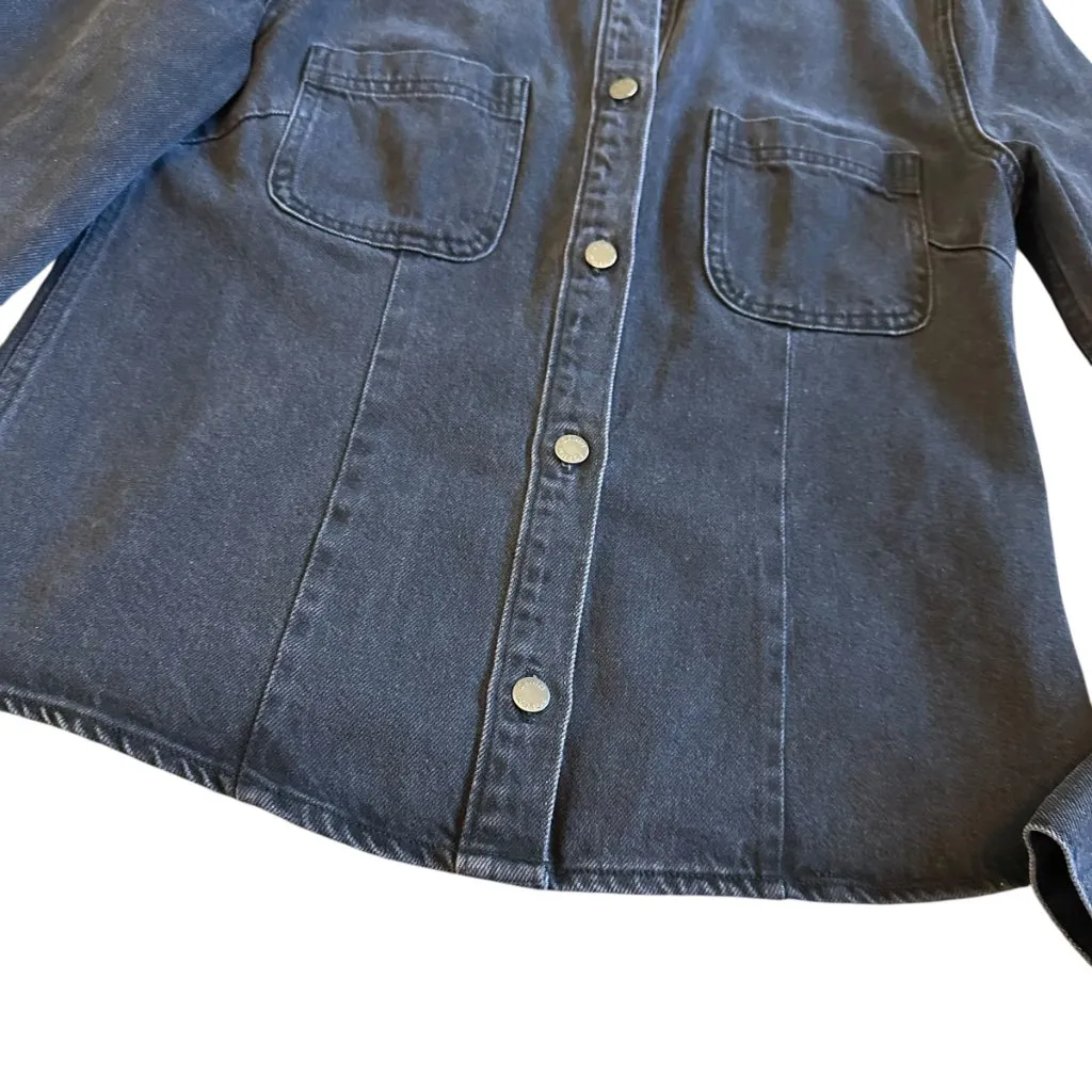 Aritzia Denim Forum Black Button - Image 4