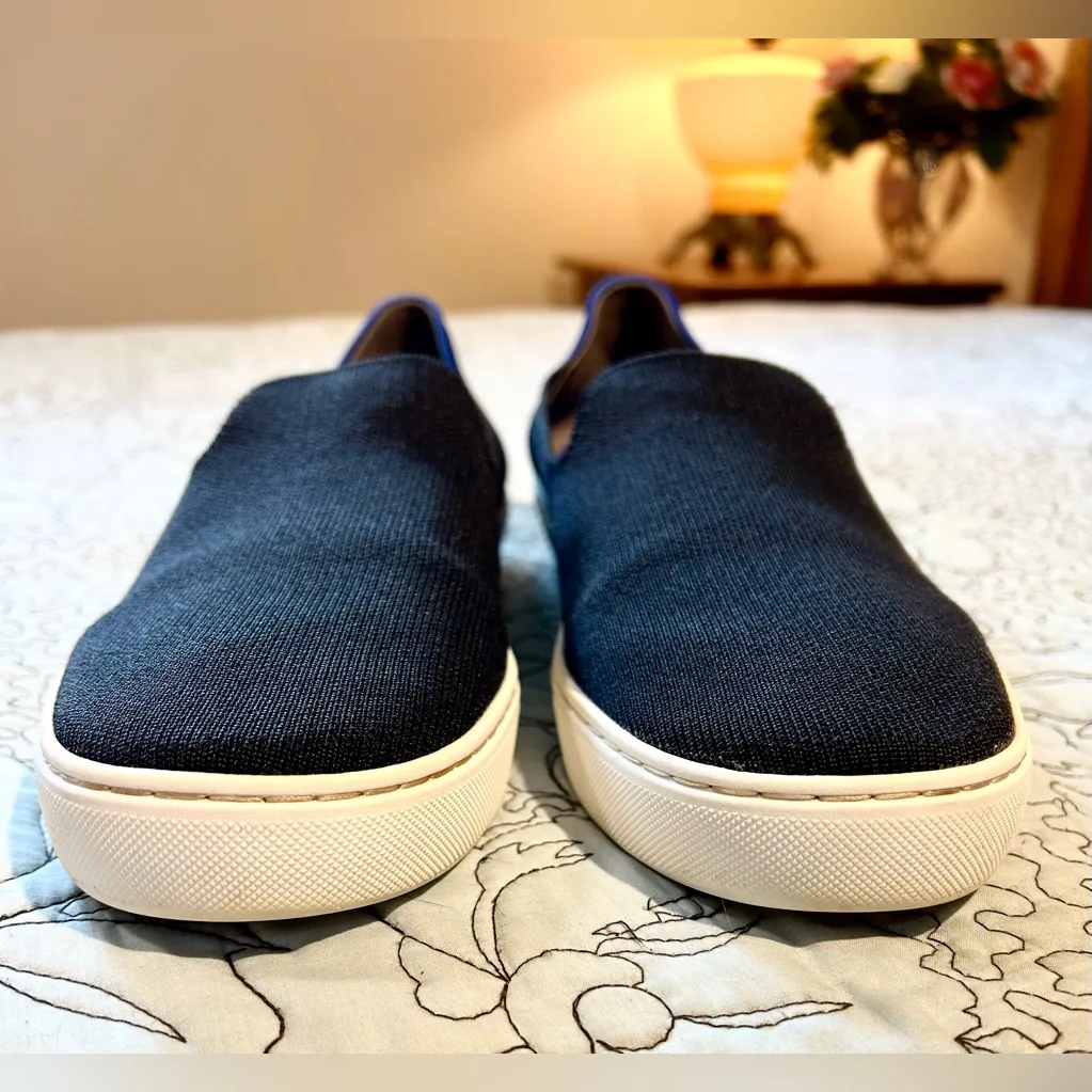 ROTHY’S  The Original Slip On Sneaker in Navy Comfort Eco Friendly Women Sz 10 - Image 14