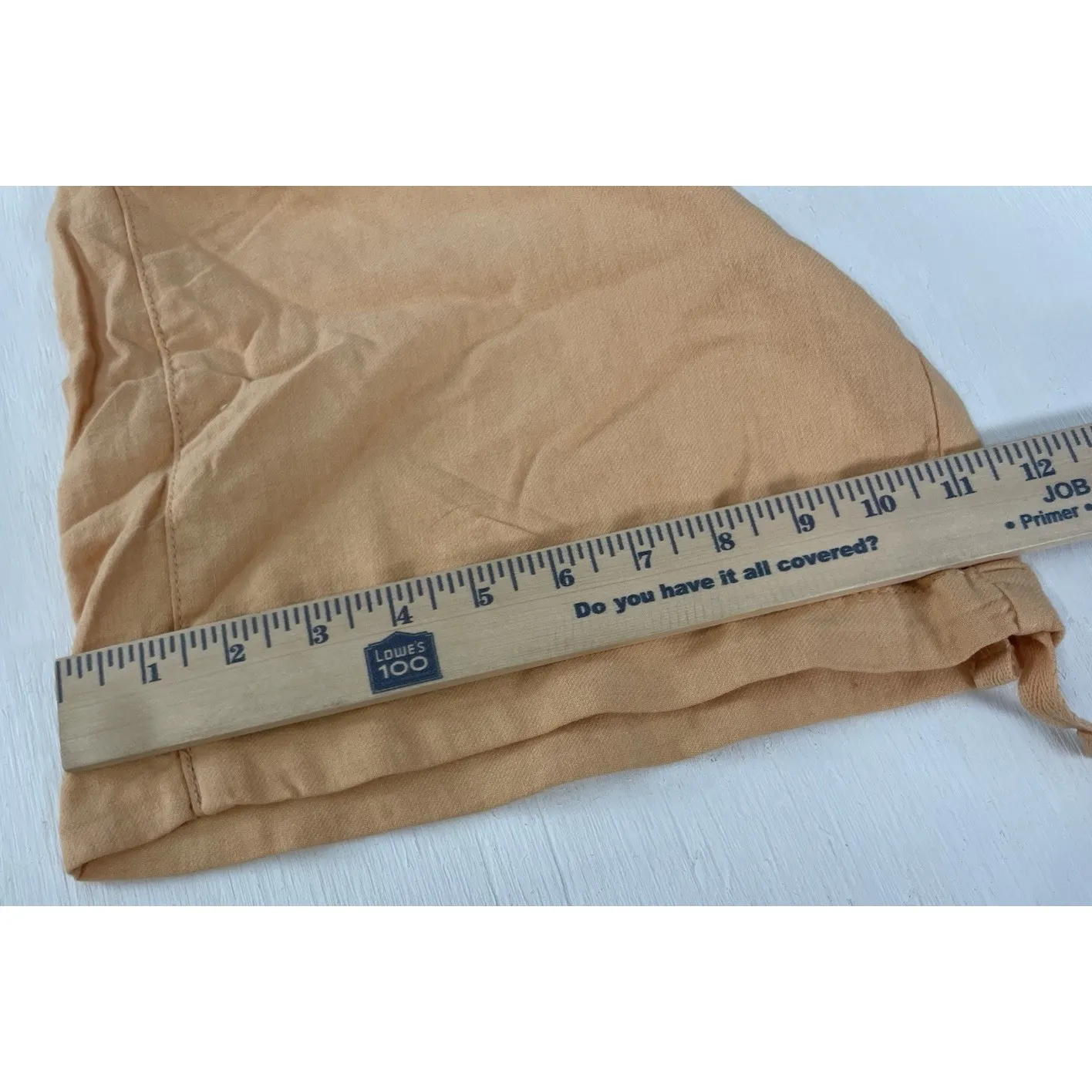 American Eagle Linen Blend Peach Orange Light Weight Cargo Baggy Wide-Leg Pant 6 - Image 11