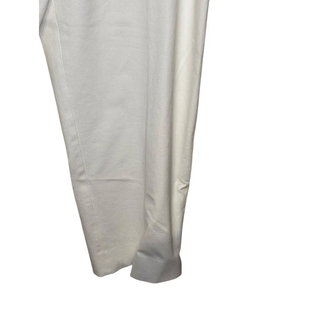 Lafayette 148 Women Pants Trouser Stretch Tapered Leg Side Zip White Plus Sz. 22 - Image 2